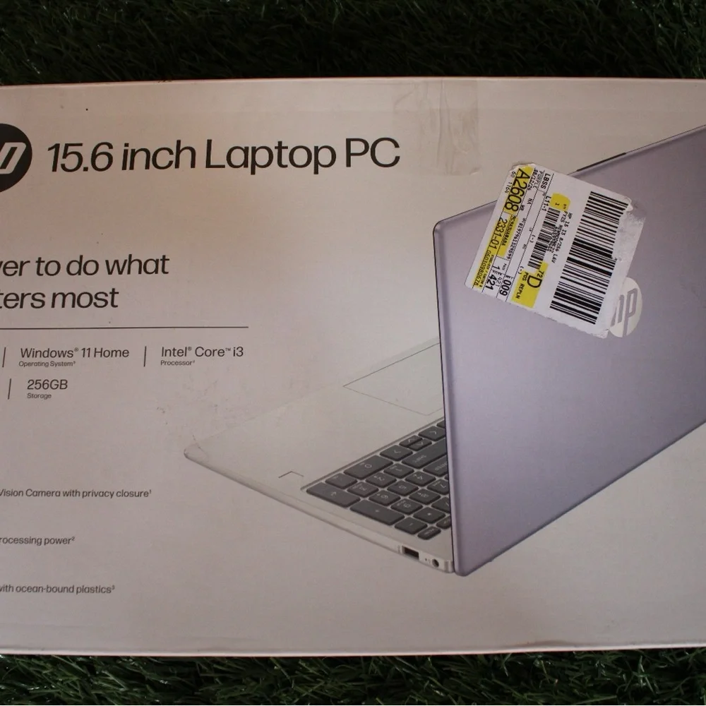 HP Silver 15.6 inch Laptop Sleek Design